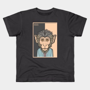 Bonnet Macaque Monkey Kids T-Shirt